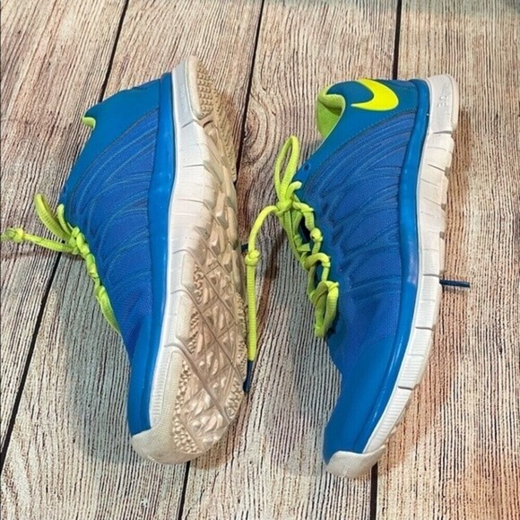 Nike Men\'s FREE TRAINER 3.0 Shoes Blue/Volt / White 630856-402 Size 8.5